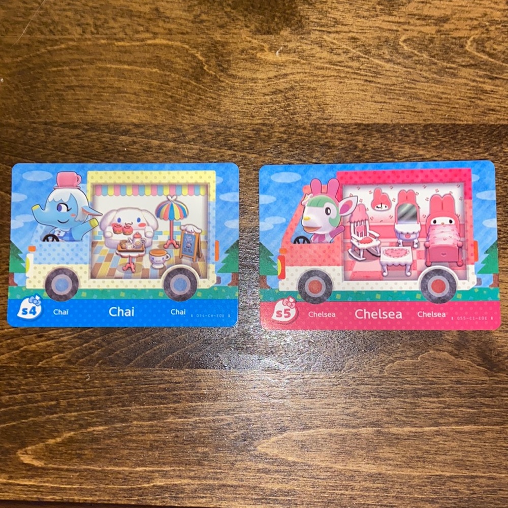 Chelsea and Chai Animal Crossing Amiibo Cards
